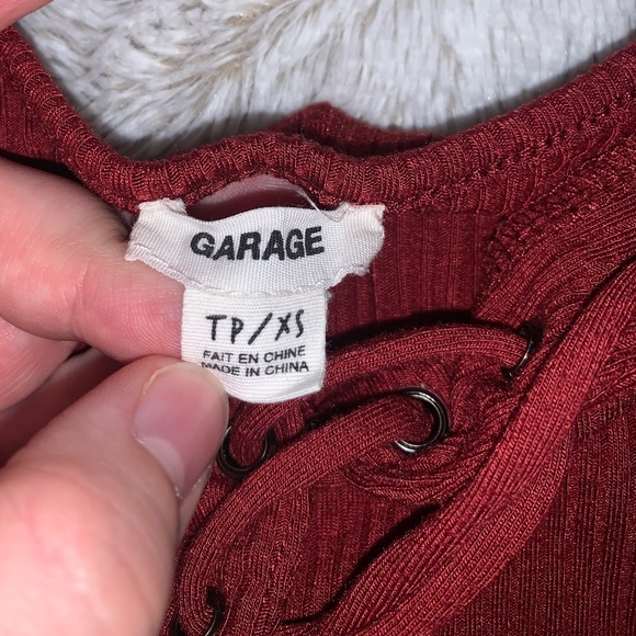 Garage - Red Crop Top - Picture 4 of 7